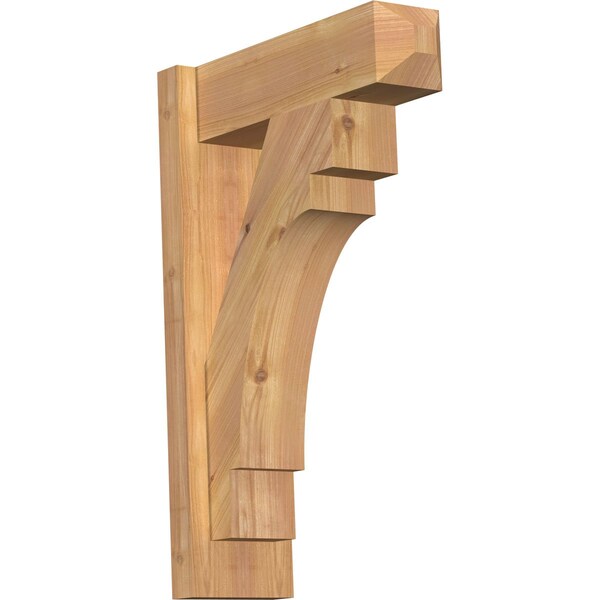 Ekena Millwork Merced Smooth Craftsman Outlooker, Western Red Cedar, 5 1/2"W x 16"D x 24"H OUT06X16X24MRC04SWR - main